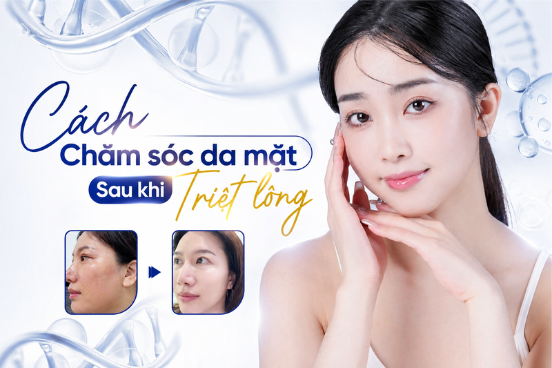 Sau triệt lông mặt, cần dưỡng ẩm, chống nắng và tránh tẩy da chết mạnh trong vài ngày đầu. 
