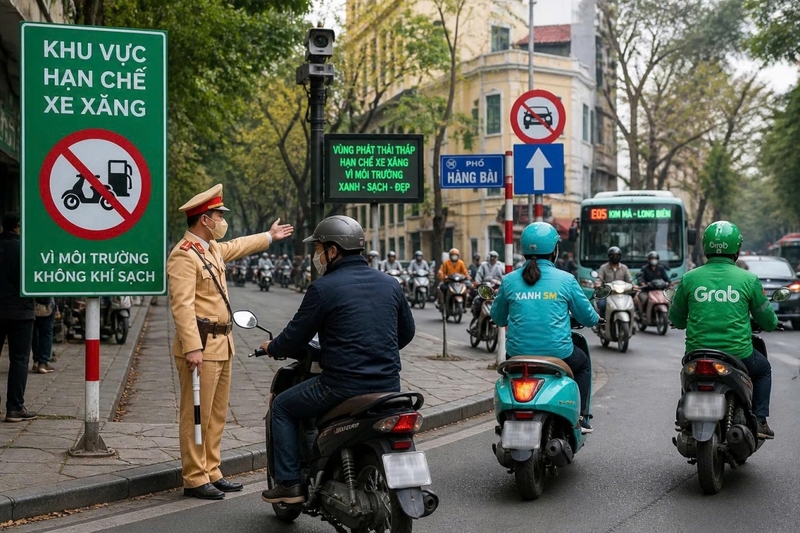 Chính sách Hà Nội cấm xe máy xăng cần được hiểu là lộ trình hạn chế phương tiện phát thải theo khu vực và từng giai đoạn. .