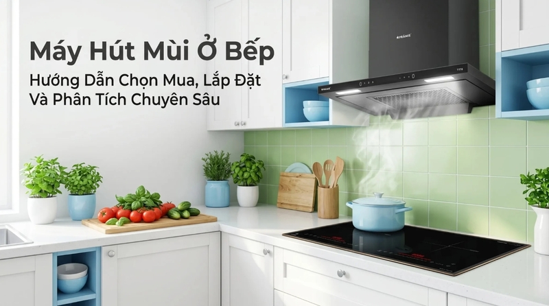 Chọn máy hút mùi cần dựa vào diện tích bếp, thói quen nấu ăn và điều kiện lắp đặt thực tế. 