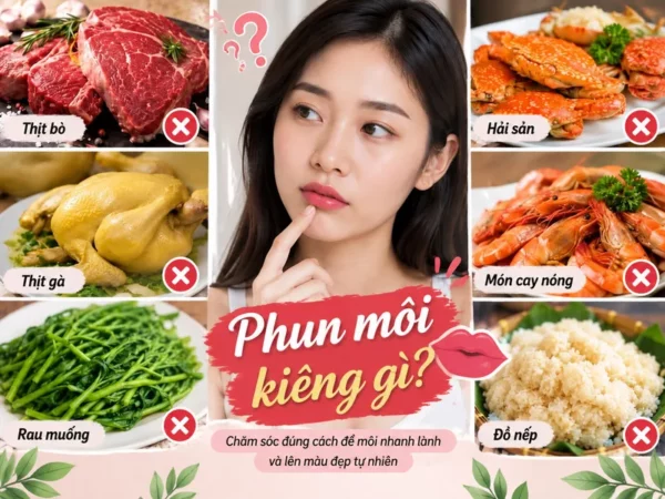 Phun môi kiêng gì để nhanh lành và lên màu đẹp tự nhiên nhất