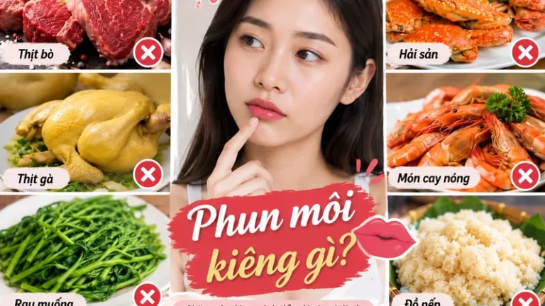 Phun môi kiêng gì để nhanh lành và lên màu đẹp tự nhiên nhất